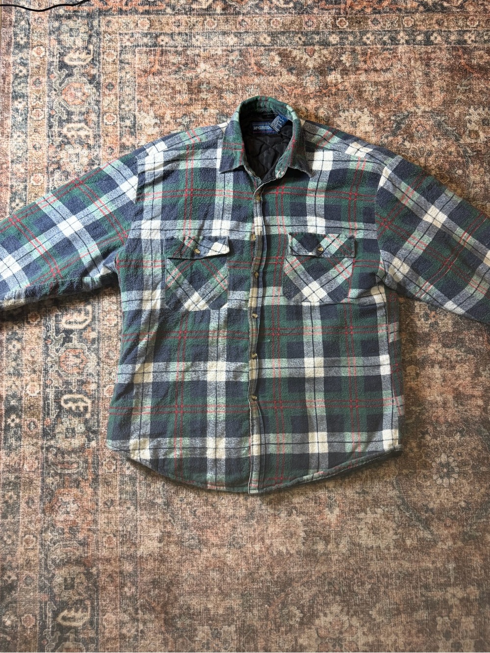 Vintage Mcgregors Quilt Lined flannel shirt/jacket size large